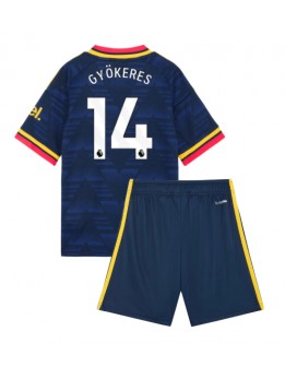 Arsenal Viktor Gyokeres #14 Auswärts Trikotsatz für Kinder 2026-27 Kurzarm (+ Kurze Hosen)